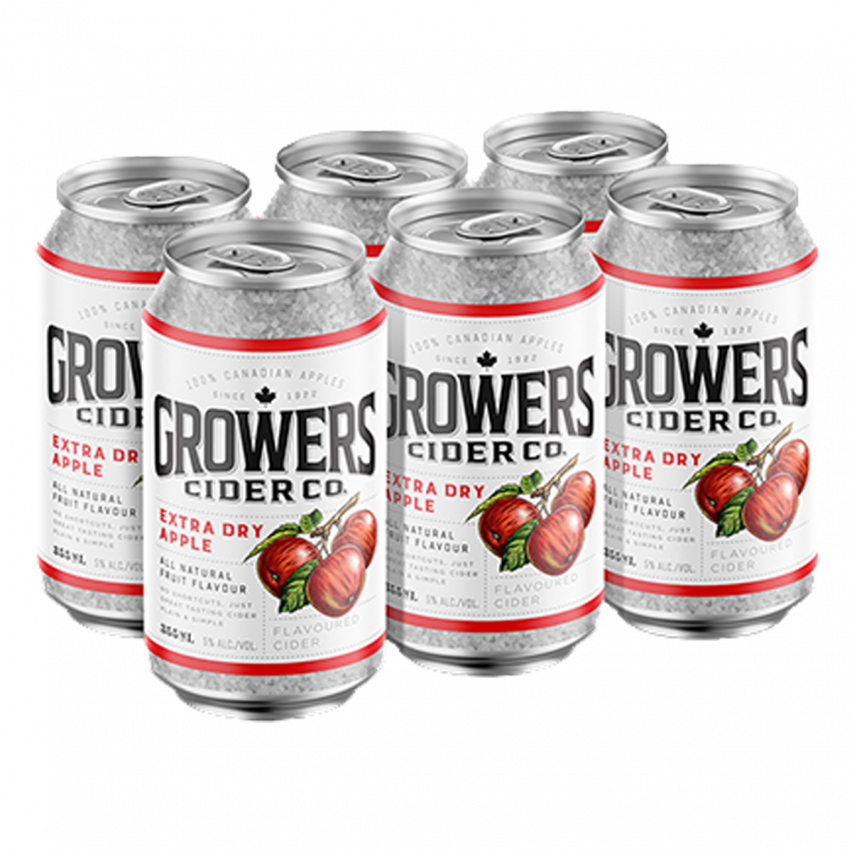 Growers Cider Co Extra Dry Apple 6x330ml