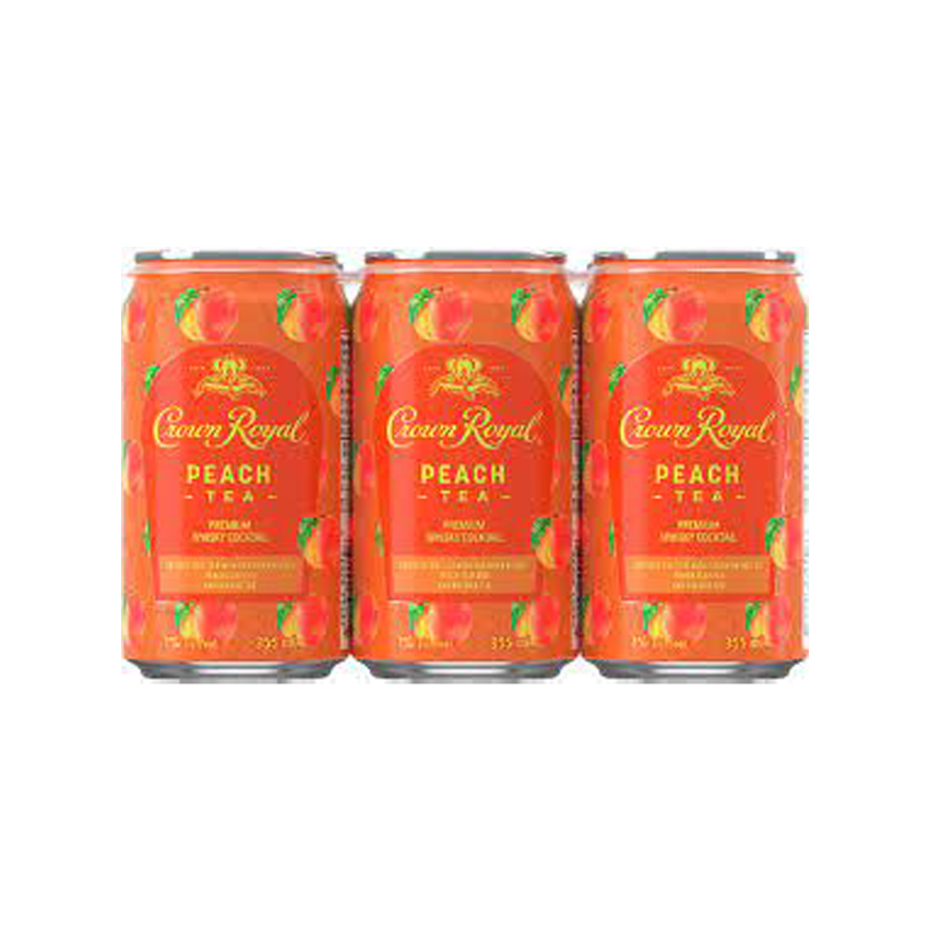 Crown Royal Peach Tea Can 6x.355ml